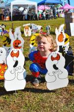 <b>JP Dillman of Milford, Pa., among figures at the Haunted Harvest Food Truck Festival on Sunday, Oct. 20 at the Sussex County Fairgrounds in Augusta. (Photo by Maria Kovic)</b>