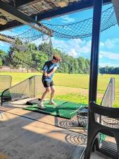 On July 1, Conner Itnyre, a student at Kittatinny Regional High School, took on the American Cancer Society’s ‘Hit 310 Golf Balls in July’ fundraiser/challenge on social media. He met his fundraising goal of $251 in four days. (Photos provided)