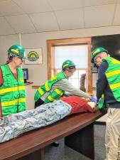 CERT training includes first aid instruction. (Photos provided)