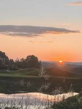 <b>Sunset over the Kittatinny Mountains. (Photo courtesy of Bill Truran)</b>