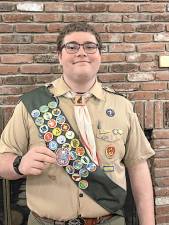 Vincent ‘Vin’ Lovasi of Newton has become an Eagle Scout. (Photo provided)