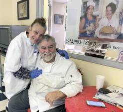 Yolanda and Bob Goldsack at Grandma Goldsack’s Bakery and Coffee Lounge (Photo by Marilyn Rosenthal)