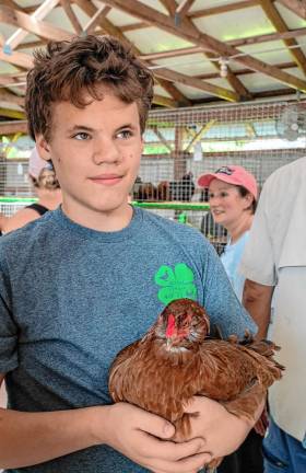 <b>Dean Barkenbus with Nugget. (Photo by Nancy Madacsi)</b>