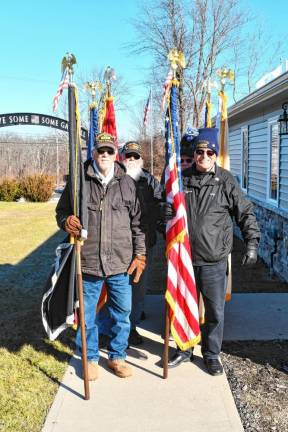 The honor guard at the Northern New Jersey Veterans Memorial Cemetery in Sparta. (Photo by Maria Kovic)