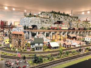Louis Molinari’s dream was to share his model railroad collection with the public. (Photos by Kathy Shwiff)
