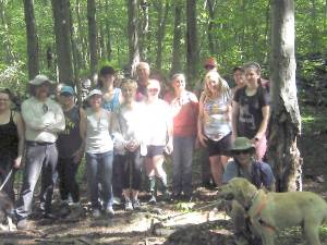 People and dogs conquered the hike on a perfect Saturday morning (Photo by Janet Redyke)