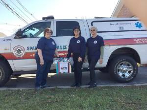 Pictured (from left) are associate members Janice Johnson, Arlene Kayne, and Renee Ferguson (Photo provided)