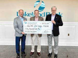 From left, Rick Gorab, president and chief executive, Metro YMCA of the Oranges; Ron Schwarz, Metro YMCA board member; and Tom Shara, executive vice chairman of Provident Bank and former president and chief executive of Lakeland Bank. (Photo provided)
