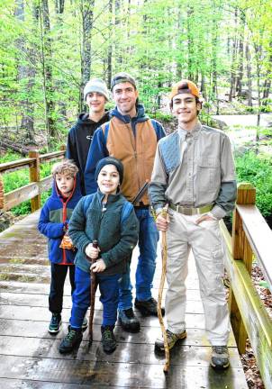 The Lemus family of Maywood was among the hikers.