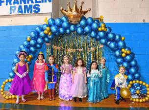 Children in grades preK-2 attend the Prince &amp; Princess Ball on Friday, Feb. 21 at the Franklin Borough School. It was organized by the Parent Teacher Organization. (Photos by Maria Kovic)