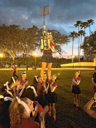 Lenape Valley cheerleaders 10th in national contest