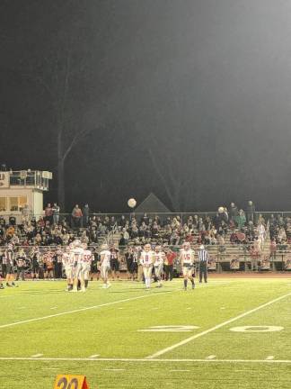 <b>High Point loses to Glen Rock, 35-18, in the semifinal round of the NJSIAA North Jersey, Section 2, Group 2 Tournament there Friday, Nov. 8. (Photo by Aidan Mastandrea)</b>