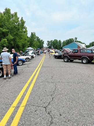 Cars and trucks line Main Street for Vernon’s Car Show on Sunday, June 23.