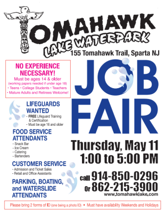 Tomahawk Lake Waterpark hosts second job fair today