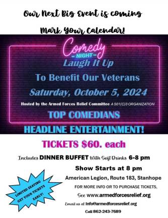 Comedy show tonight in Stanhope