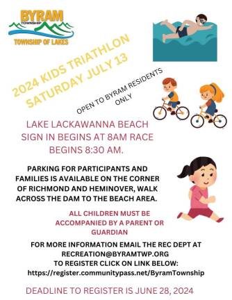 Byram Kids Triathlon is today