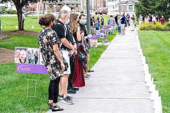 An example of the walk-through remembrance display held during a previous year.