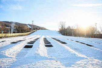 <b>Mountain Creek Resort’s new tubing center opens with seven lanes. (Photo provided)</b>