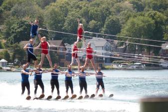 The Lake Mohawk Ski Hawks is the only competition show ski team in New Jersey. (Photos by Deirdre Mastandrea)