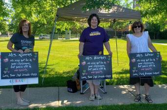 Warwick, N.Y., schools are shedding at least nine jobs, six through attrition. Second grade teachers Lisa Ramus and Carolyn Barnes, and elementary art teacher Louise Silver are retiring.