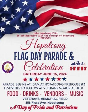 Hopatcong Flag Day Parade is today