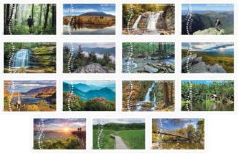 The Appalachian Trail stamp series includes one location in Monroe, NY, and another in Vernon, NJ, just over the border.