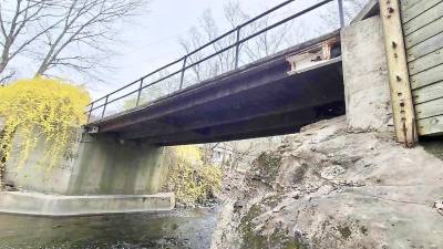 Underside of the dangerous bridge (Photo provided by Melissa Mullins)