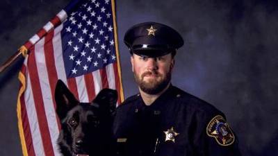 Detective Michael Scott and Ace recently completed the New Jersey State Police Canine Academy 38th Narcotics Scent Class. (Photos by Kieran McMorrow)