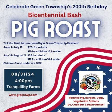 Bicentennial Pig Roast is today