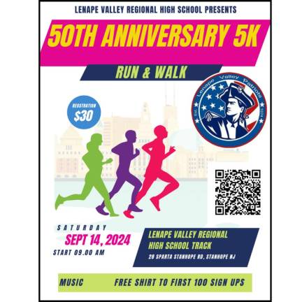 Lenape Valley 5K planned Saturday