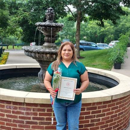 Heidi Lozano of Newton completed certification courses in medical administration and is working on her computer and English speaking skills.