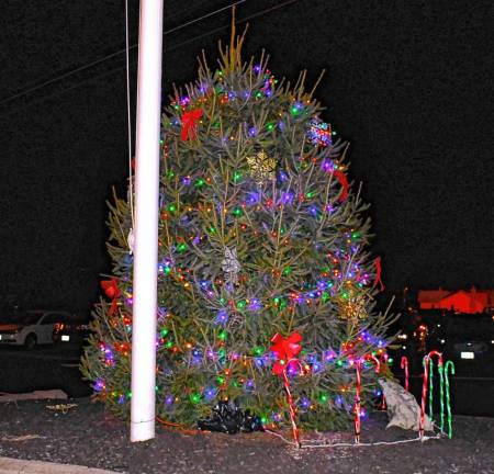 The Byram Township Christmas tree.