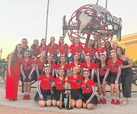 LVC1 The Lenape Valley Regional High School cheerleading team places 10th in the National High School Cheerleading Championship on Feb. 7-10 in Orlando, Fla.