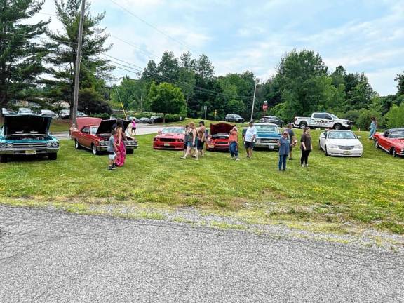 More vehicles on display.