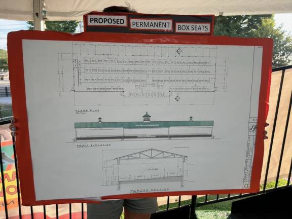 The committee hopes to have permanent box seats installed at the horse arena.