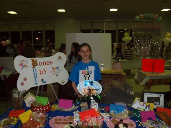 Sierra Dunn, 12, owner of Bones By Bones. The company sells gourmet treats for dogs and humans.