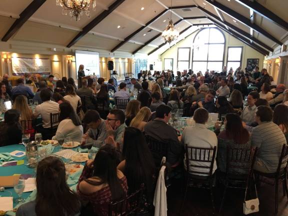 The reception hall at the Lake Mohawk Country Club was packed and buzzing for the Pass it Along recognition celebration Photos by Amy Shewchuk