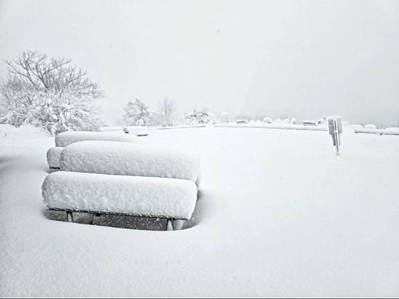 <b>Deep snow covers High Point State Park on Friday, Nov. 22. (Photo courtesy of Shawn Viggiano and Nick Stefano)</b>