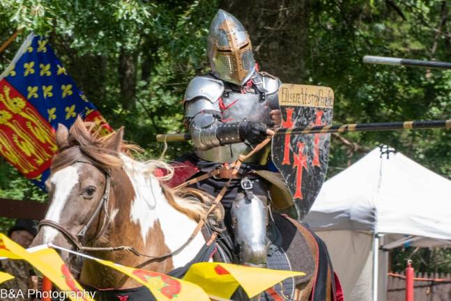 The King’s Jousting Tournament will be held only on the first weekend of the festival. (Photo by Andrew E. Benton)