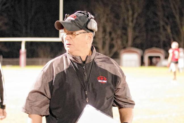 <b>High Point football head coach Bill Percey. (Photo by George Leroy Hunter)</b>