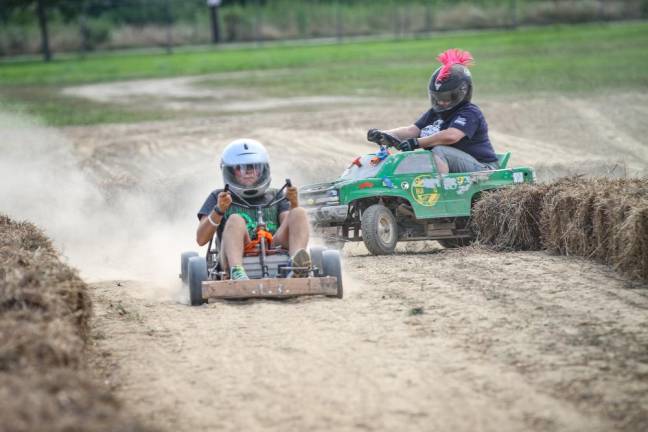 <b>Power racing behind the outdoor entertainment area</b>