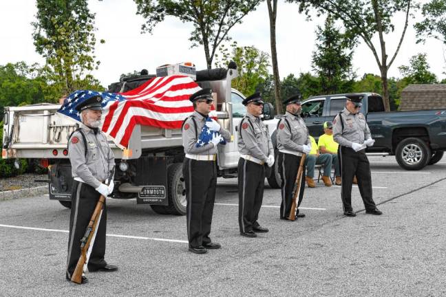 Flags retired at ceremony