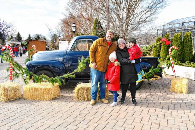 <b>David, Kate, Sarah and Luke Gillespie of Denville.</b>