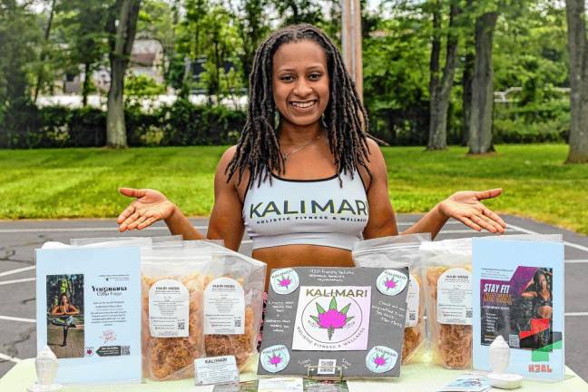 Noelle Cobin of Kalimari Fitness was one of the vendors. (Photo provided)