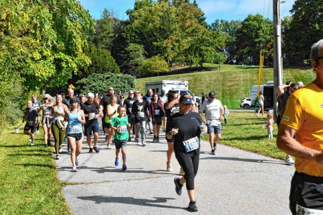 140 run in Branchville 5K