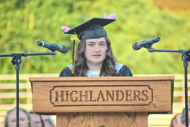 Ava Murphy, valedictorian of West Milford High School.