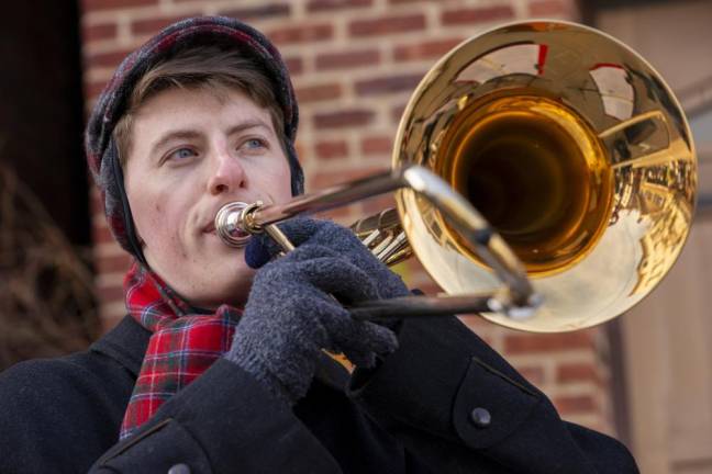 Thomas Hontz plays with the Hontz Family Band.