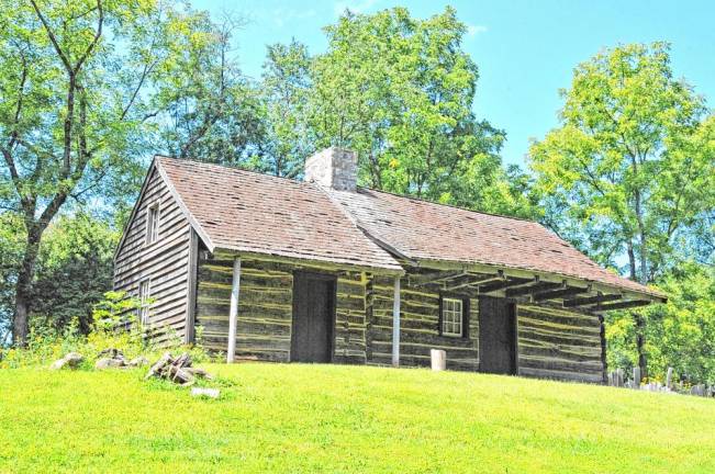 The Rutan Farm was a historic 99-acre farm on Mattison Avenue north of Branchville in Frankford Township. Listed as the Log Cabin and Farm, it was added to the National Register of Historic Places on Aug. 24, 1977, for its significance in architecture and early settlement patterns. The Rutan Cabin (c.1825) was moved in 1989 to Waterloo Village in Byram. (Photo provided)