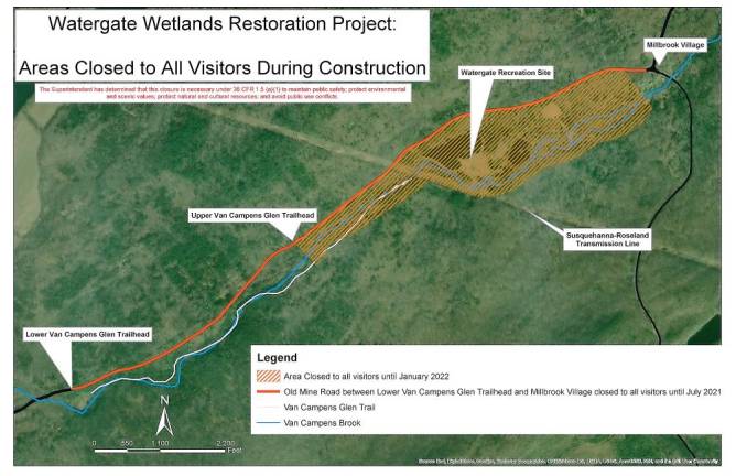 Park closes roads for restoration work, amphibian crossings