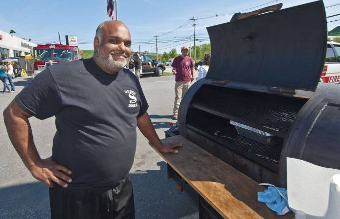 Eric Figueroa of Wantage contributed the ribs for the contest from his Double S Diner